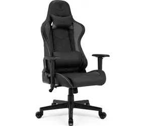 SENSE7 Spellcaster schwarz-grau / Gaming-Stuhl / Kunstleder / verstellbar / Rollen / Belastbarkeit 150 kg 
