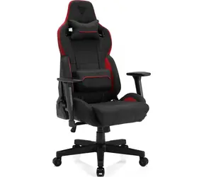 SENSE7 Sentinel schwarz-rot / Gaming-Stuhl / Kunstleder / verstellbar / Rollen / Belastbarkeit 150 kg 