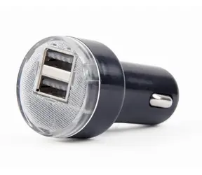 Gembird EG-U2C2A-CAR-02 schwarz / Kfz-Ladegerät / 2x USB-A