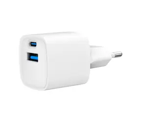 Gembird TA-UC-PDQC20-W-01 Netzteil weiß / 1x USB-C + 1x USB-A / 20 W
