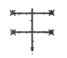 Gembird MA-D4-01 4-Monitor-Tischhalterung schwarz / bis zu 32 Zoll und 10 kg / neigbar