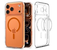 Spigen Ultra Hybrid MagSafe Schutzhülle für Apple iPhone 17 Pro, orange-transparent
