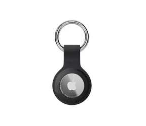 Epico Silikonhülle mit vollständiger Rückseite für Apple AirTag, schwarz