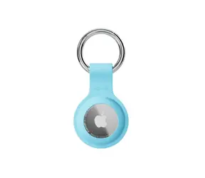 Epico Silikonhülle mit vollständiger Rückseite für Apple AirTag, hellblau
