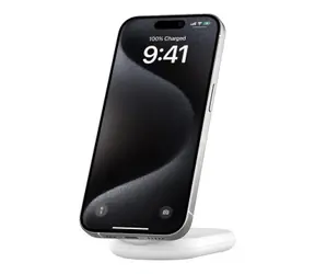 Belkin BOOST CHARGE Qi2 Magnetische Ladestation Weiß / 15 W / Faltbar 