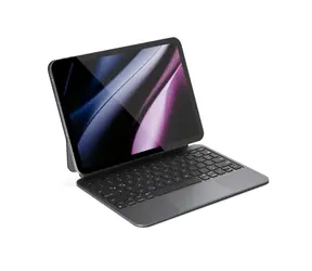 Epico UltraBoard schlanke Aluminium-Tastatur mit Hülle EK40 für Apple iPad Pro 12,9" (2018-2022) US Space Schwarz 