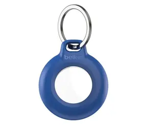 Belkin AirTag Secure Holder wasserdicht mit Schlüsselanhänger blau