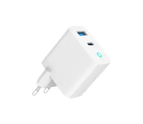 Gembird TA-UC-PDQC30L-W-01 weiß / Netzladegerät / 1x USB-A & 1x USB-C / 30W GaN 