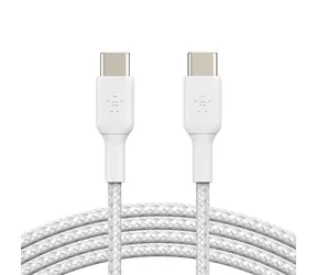 Belkin BOOST CHARGE geflochtenes Kabel USB-C auf USB-C weiß / 1 m