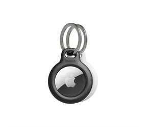 Belkin Hülle für Apple AirTag mit Schlüsselring, schwarz-weiß / 2 Stück