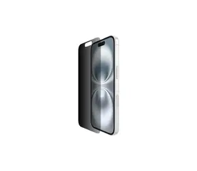 Belkin SCREENFORCE Invisiglass Privacy Antimikrobielles Schutzglas für Apple iPhone 16/15/14 Pro