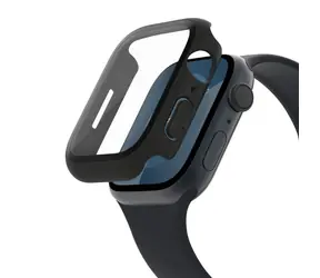 Belkin ScreenForce 2-in-1 Schutzhülle für Apple Watch Series 4/5/6/SE/7/8/9 (44/45 mm) Schwarz