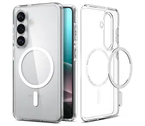 Spigen Ultra Hybrid MagSafe Schutzhülle für Samsung Galaxy S26, durchsichtig weiß