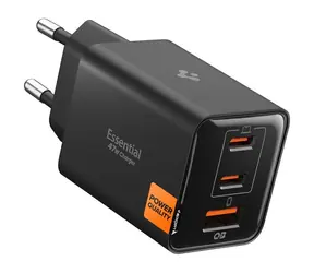 Spigen Essential EE473EU 47W / schwarz / Ladegerät / 2x USB-C / USB-A