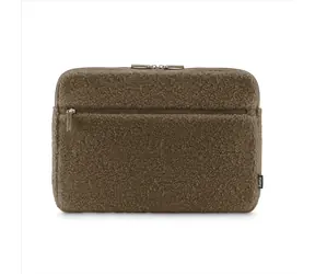 HAMA Cozy Laptoptasche 14,1-15,6 Zoll (36-40 cm), braun / flauschig / mit Vordertasche