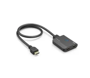 HAMA HDMI 4K Splitter schwarz / 1 Eingang / 2 Ausgänge