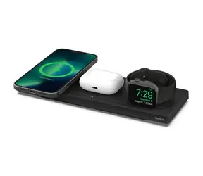 Belkin BOOST CHARGE PRO MagSafe Kabelloses Ladepad 3-in-1 Schwarz / 15 W