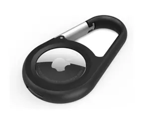 Belkin Schutzhülle für Apple AirTag mit Karabinerhaken, schwarz