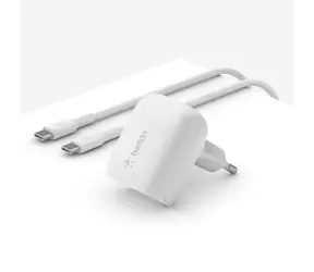 Belkin BOOST CHARGE Ladegerät weiß / USB-C Ladegerät / 20W / PD / mit 1m USB-C Kabel