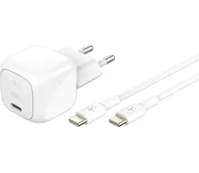 Belkin BOOST CHARGE Ladegerät weiß / USB-C Ladegerät / 30W / PD / mit 1m USB-C Kabel