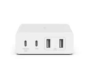 Belkin BOOST CHARGE Ladegerät weiß / Ladegerät / 2x USB-C / 2x USB-A / 108W / PD / GaN 