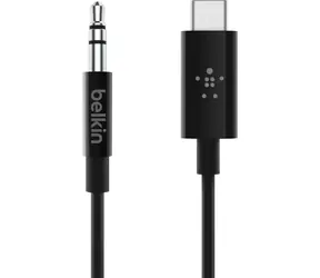 Belkin RockStar Kabel USB-C auf 3,5-mm-Klinkenstecker / 0,9 m / schwarz