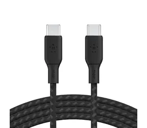 Belkin BOOST CHARGE Ladekabel, geflochten, USB-C auf USB-C, schwarz / 100 W / 3M