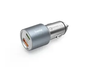 HAMA Schnell-USB-Autoladegerät / USB-C / USB-A / 38 W