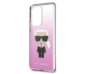 Ausgepackt - Karl Lagerfeld Degrade Hülle für Samsung Galaxy S20 Ultra, pink / ausgepackt