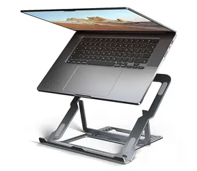Axagon STND-LAG, Aluminiumständer für Laptops von 10" bis 17,3", höhenverstellbar, grau