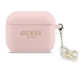 Guess 4G Charm Silikonhülle für AirPods Pro 3 Pink