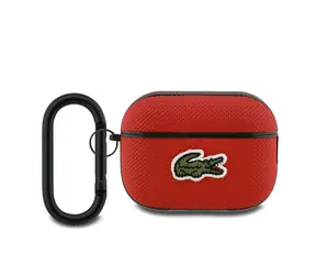 Lacoste Petit Piqué Krokodil Logo -Patch-Hülle für AirPods Pro 2 Rot