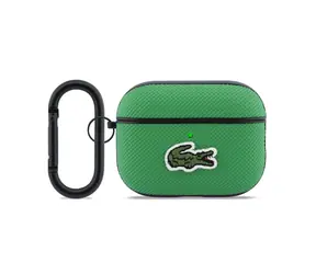 Lacoste Petit Piqué Krokodil Logo -Patch-Hülle für AirPods Pro 3 Grün