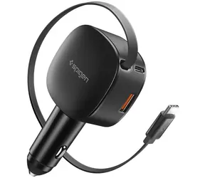 Spigen Essential EV603BT Autoladegerät / 2x USB-C / USB-A / 60W