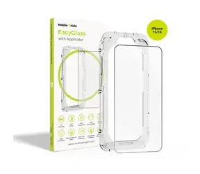 Mobile Origin EasyGlass EasyGlass Schutzglas mit Applikator für Apple iPhone 15 & 16
