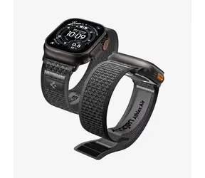 Spigen Athlex Air 2 Active Band Armband für Apple Watch 49 mm/46 mm/45 mm/44 mm schwarz-grau