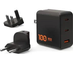 UAG SRGE 100W schwarz / Wandladegerät / 2x USB-C + 1x USB-A 