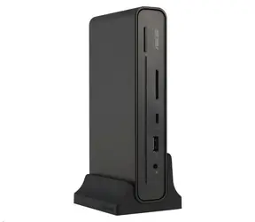 Asus DC300 Triple-Display-USB-C-Dockingstation, schwarz / 2x USB-C / 3x USB-A / HDMI / RJ45 / DP / SD / DC / 3,5-mm-Klinkenanschluss