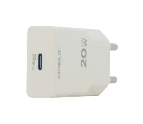 Mobilis 020025 USB-C Ladegerät weiß / 20W / GaN