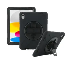 Mobilis Schutzhülle mit Tragegurt für Apple iPad 11" 2025 (11. Generation) / iPad 10,9" (10. Generation), schwarz
