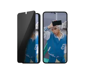 Ausgepackt - PanzerGlass Sichtschutzfolie für Samsung Galaxy S25+/S24+ mit Montagerahmen / ausgepackt