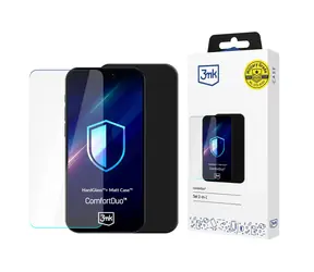 3mk ComfortDuo Matt-Schutzhülle + gehärtetes Glas für Samsung Galaxy A36/A56, Schwarz