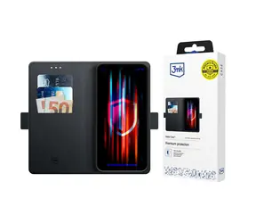 3mk Wallet Case Schutzhülle für Honor X5C PLUS 4G schwarz