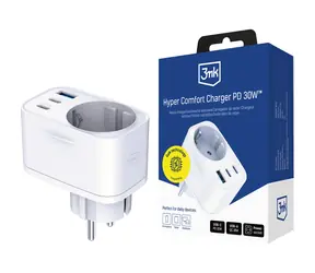 3mk Comfort Ladegerät GaN 30 W Netzladegerät weiß