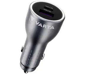 Varta Kfz-Ladegerät grau / Kfz-Ladegerät / 45 W / 1x USB-A / 1x USB-C 