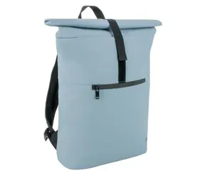 Mobilis Rolltop-Rucksack 14-16 Zoll, hellblau / Rucksack für Laptops bis 16 Zoll / 16 l