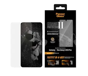 PanzerGlass Ceramic II Samsung Galaxy S26+ mit staubfreier Installationsbox