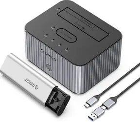 Orico IT28E-C Dockingstation grau / für 2 Festplatten / USB-C / USB-C/USB-A - USB-C-Kabel