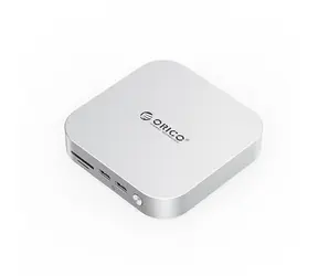 Orico MiniLink Dockingstation silber / 3x USB-C + 3x USB-A + 3,5-mm-Klinkenanschluss + SD/TF + DC