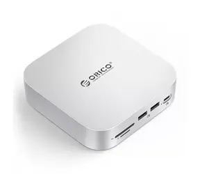Orico MiniLink Dockingstation silber / 3x USB-C + 2x USB-A + 3,5-mm-Klinkenanschluss + SD/TF + LAN 